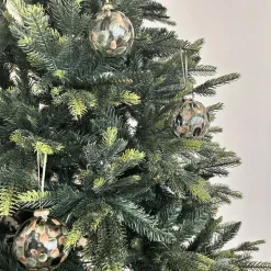 Scandi Living 6 Bolas de Navidad Clarity Ø8 cm, Verde