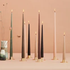 Best Ester & erik 2 Candelabros brillante, Oro Color dorado