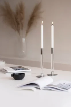 Clearance Orrefors 2 Candelabros Lumiere 26,5 cm, Transparente