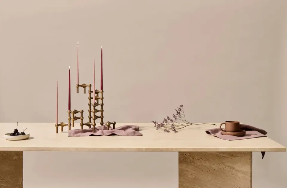 Discount STOFF 3 Candelabros Nagel, Bronzed brass Marrón