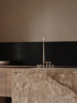 Best STOFF 3 Candelabros Nagel, cromo Plateado