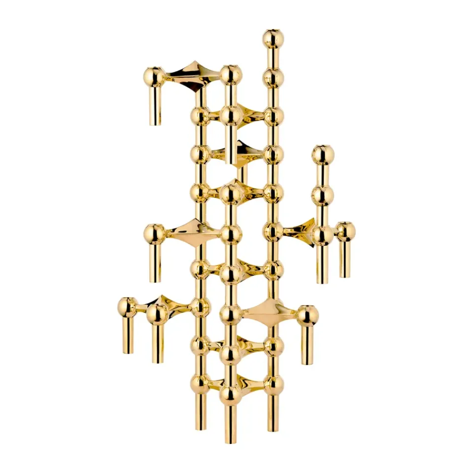 Online STOFF 3 Candelabros Nagel, latón Color dorado