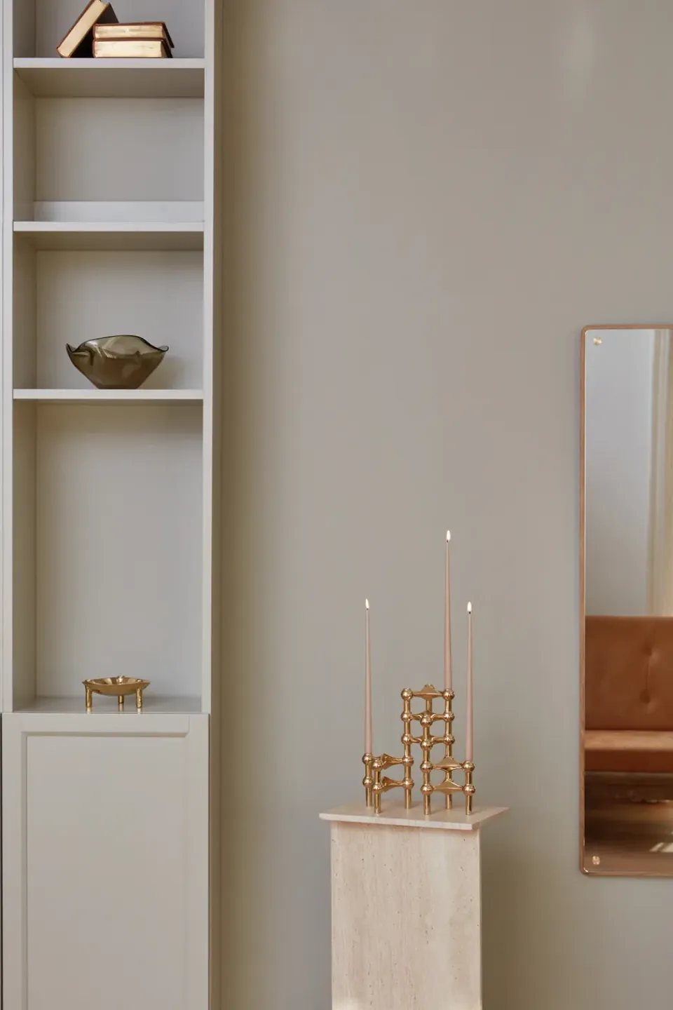 Online STOFF 3 Candelabros Nagel, latón Color dorado