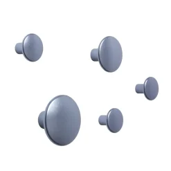 Hot Muuto 5 Colgadores The Dots, metal, Pale blue Azul