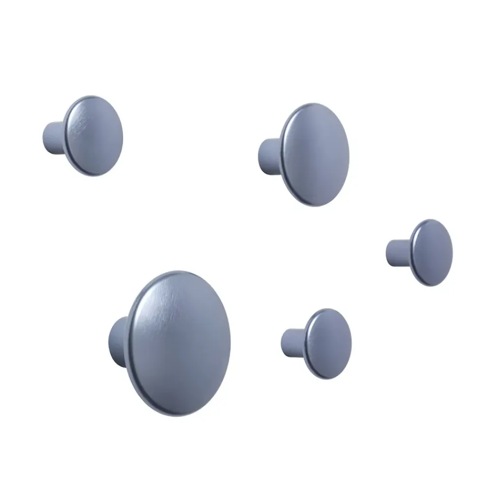 Hot Muuto 5 Colgadores The Dots, metal, Pale blue Azul