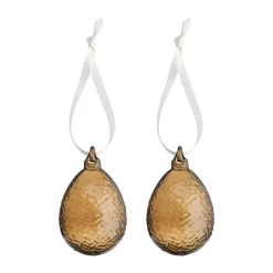 Best Cooee Design 2 Colgantes de pascua Gry huevos, Cognac MarrónRojo