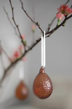 Best Cooee Design 2 Colgantes de pascua Gry huevos, Cognac MarrónRojo