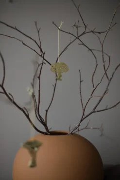 Clearance Cooee Design 4 Colgantes decorativos Fungi, Latón Color dorado