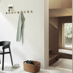 Clearance Muuto 2 Ganchos Attach, roble-black Negro
