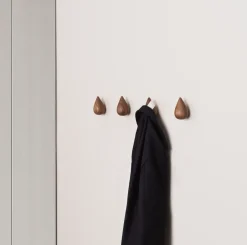 Discount Normann Copenhagen 2 Ganchos Dropit nogal, grandes Marrón