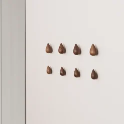 Discount Normann Copenhagen 2 Ganchos Dropit nogal, grandes Marrón