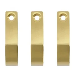Best Meraki 3 Ganchos Thapsus, Acabado de latón cepillado Color dorado