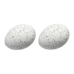 Best Cooee Design 2 Huevos Easter Deco, Blanco