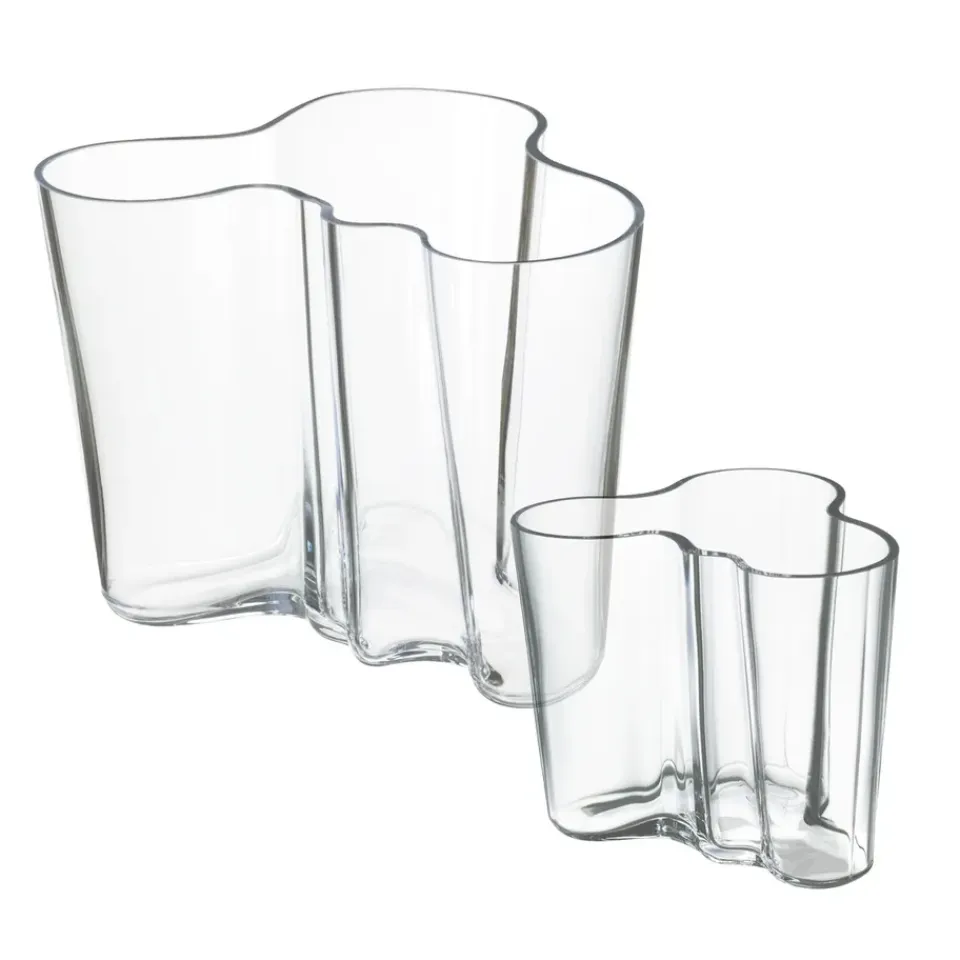 Discount Iittala 2 Jarrones Alvar Aalto, Transparente