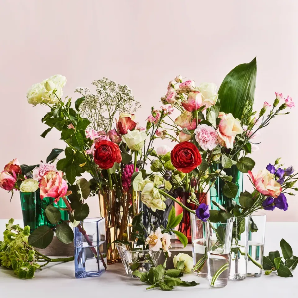 Discount Iittala 2 Jarrones Alvar Aalto, Transparente