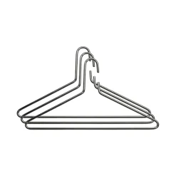 Essem Design 3 Perchas Triangel, cromo Plateado