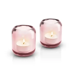 Outlet Eva Solo 2 Portavelas Acorn, Rose Rosa