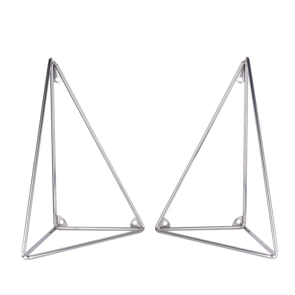 Sale Maze 2 Soportes para balda Pythagoras, cromo Plateado