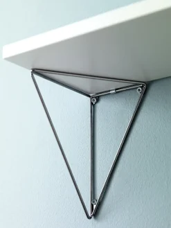 Sale Maze 2 Soportes para balda Pythagoras, cromo Plateado