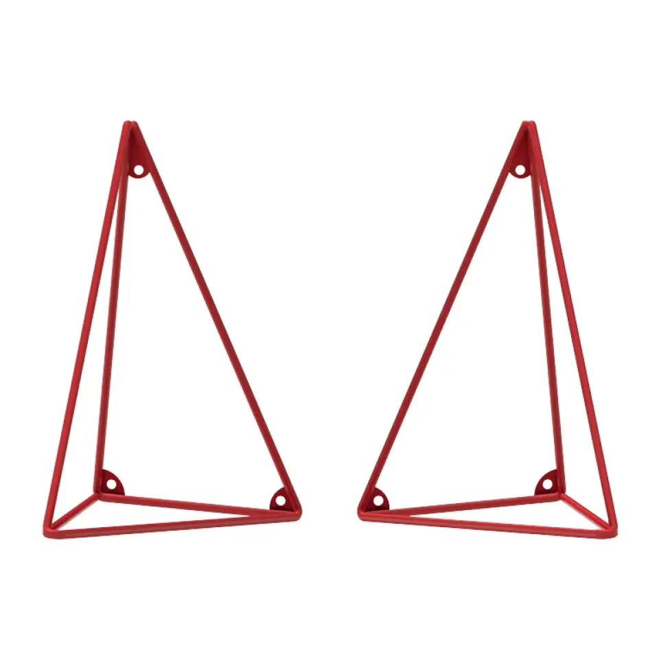 Online Maze 2 Soportes para balda Pythagoras, Red Rojo