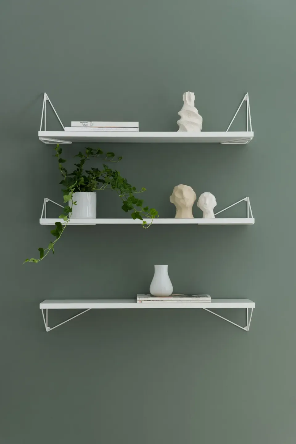 Online Maze 2 Soportes para balda Pythagoras, Blanco