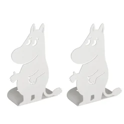 Pluto Design 2 Sujetalibros Mumin, Mumin Blanco