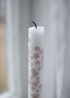 Wik & Walsøe 2 Velas alagargadas Slåpeblom, Rosa