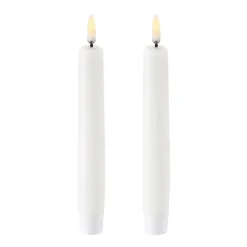 Outlet Uyuni Lighting 2 Velas alargadas LED Uyuni , 15,5 cm Blanco