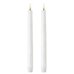 Clearance Uyuni Lighting 2 Velas alargadas LED Uyuni , 25,2 cm Blanco