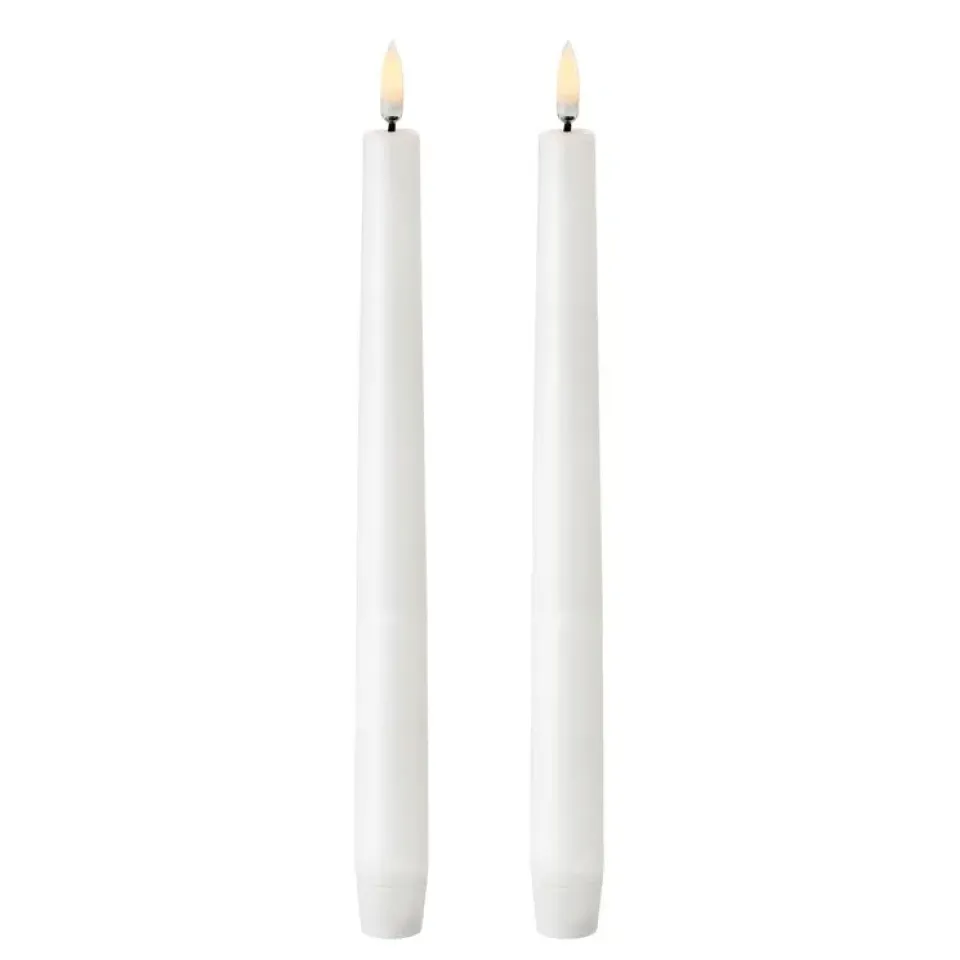 Clearance Uyuni Lighting 2 Velas alargadas LED Uyuni , 25,2 cm Blanco
