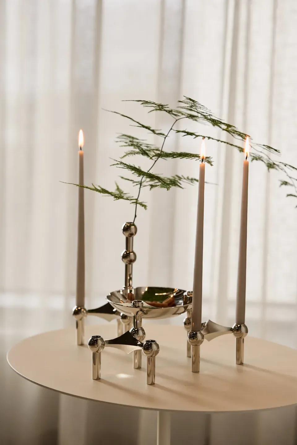 New STOFF 6 Velas cónicas de ester & erik, Sand Beige