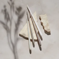 Clearance STOFF 6 Velas cónicas de ester & erik, White Blanco
