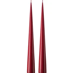 Ester & erik 2 Velas 37 cm lacado, Wine 44 Rojo