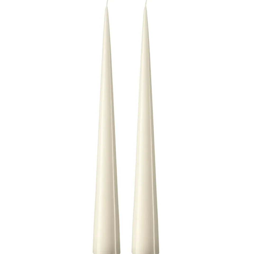 Ester & erik 2 Velas 37 cm lacado, Ivory 06 Blanco