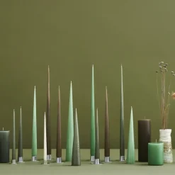 New Ester & erik 2 Velas 37 cm lacado, Eucalyptus 66 Verde