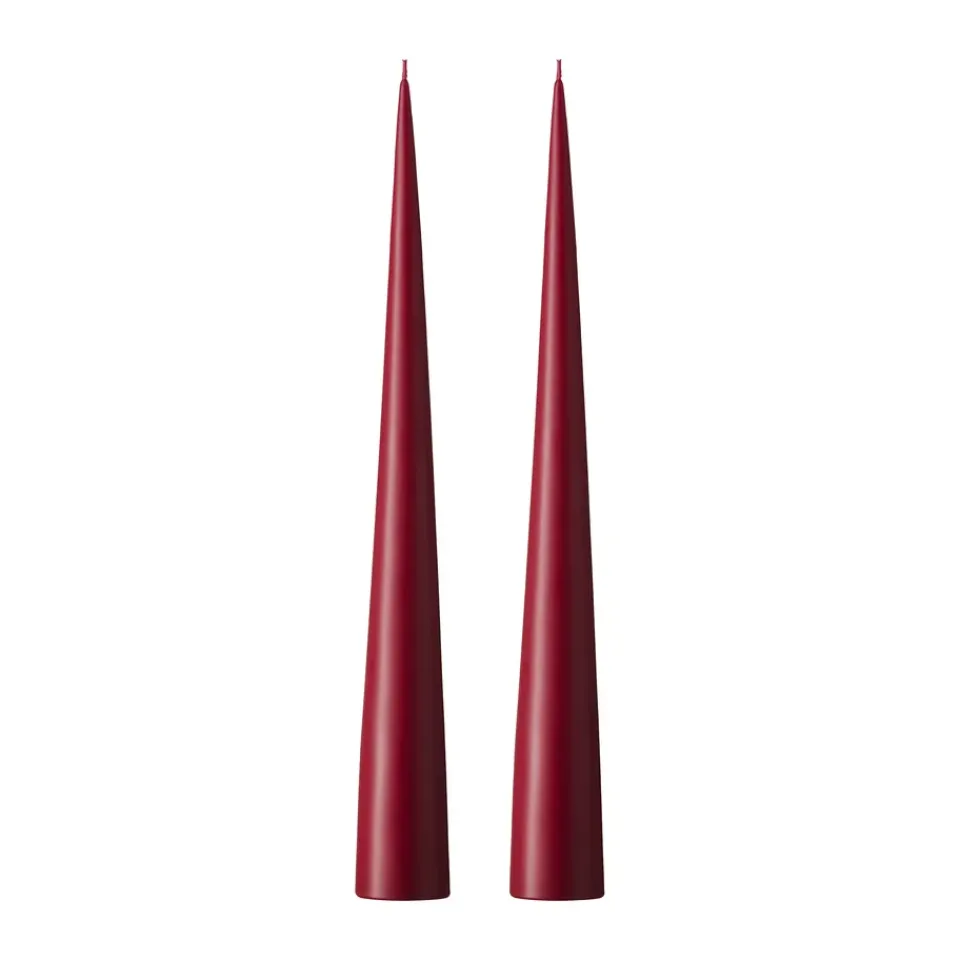 Discount Ester & erik 2 Velas 37 cm mate, Deep wine 44/2 Rojo