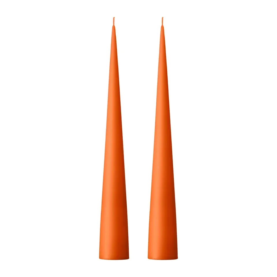 Hot Ester & erik 2 Velas 37 cm mate, Mild orange 16 Naranja
