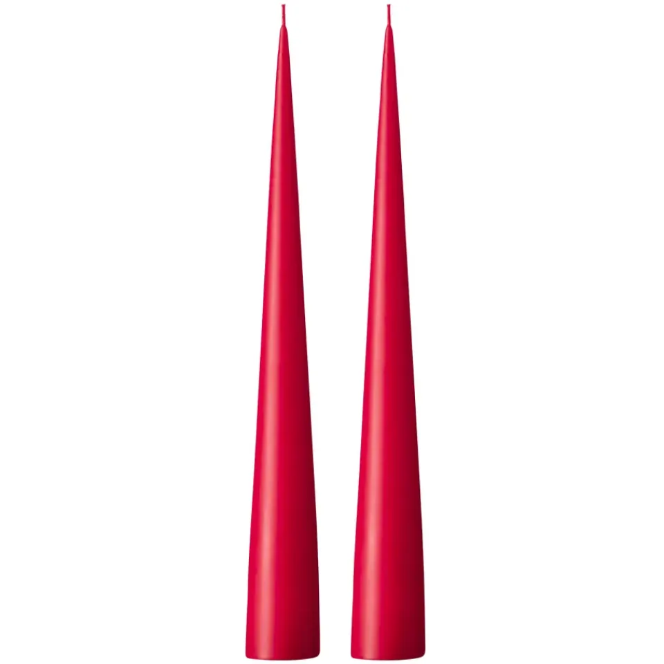 Clearance Ester & erik 2 Velas 37 cm mate, Winter berry 36 Rojo