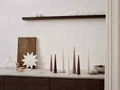 Clearance Ester & erik 2 Velas 37 cm mate, Winter rose 84 Púrpura