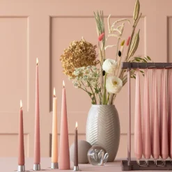 New Ester & erik 2 Velas 37 cm mate, Rosy caramel 20 Rosa
