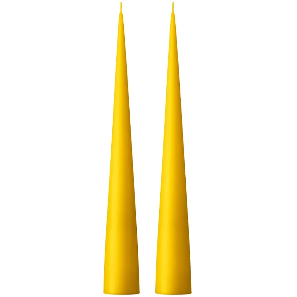Clearance Ester & erik 2 Velas 37 cm mate, oscuro 15 Amarillo