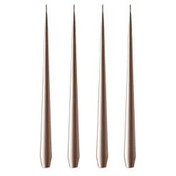 Outlet Ester & erik 4 Velas 32 cm metalico, Champagne Beige
