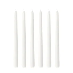 Sale Hilke Collection 6 Velas Herrgårdsljus 30 cm, perla brillo Blanco