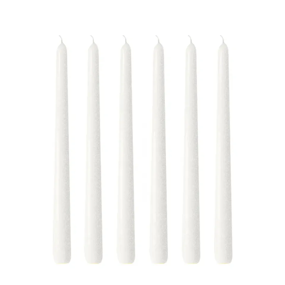 Sale Hilke Collection 6 Velas Herrgårdsljus 30 cm, perla brillo Blanco