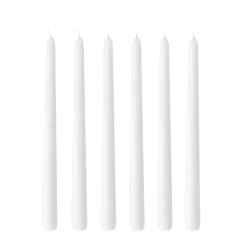 Best Hilke Collection 6 Velas Herrgårdsljus 30 cm, brillo Blanco