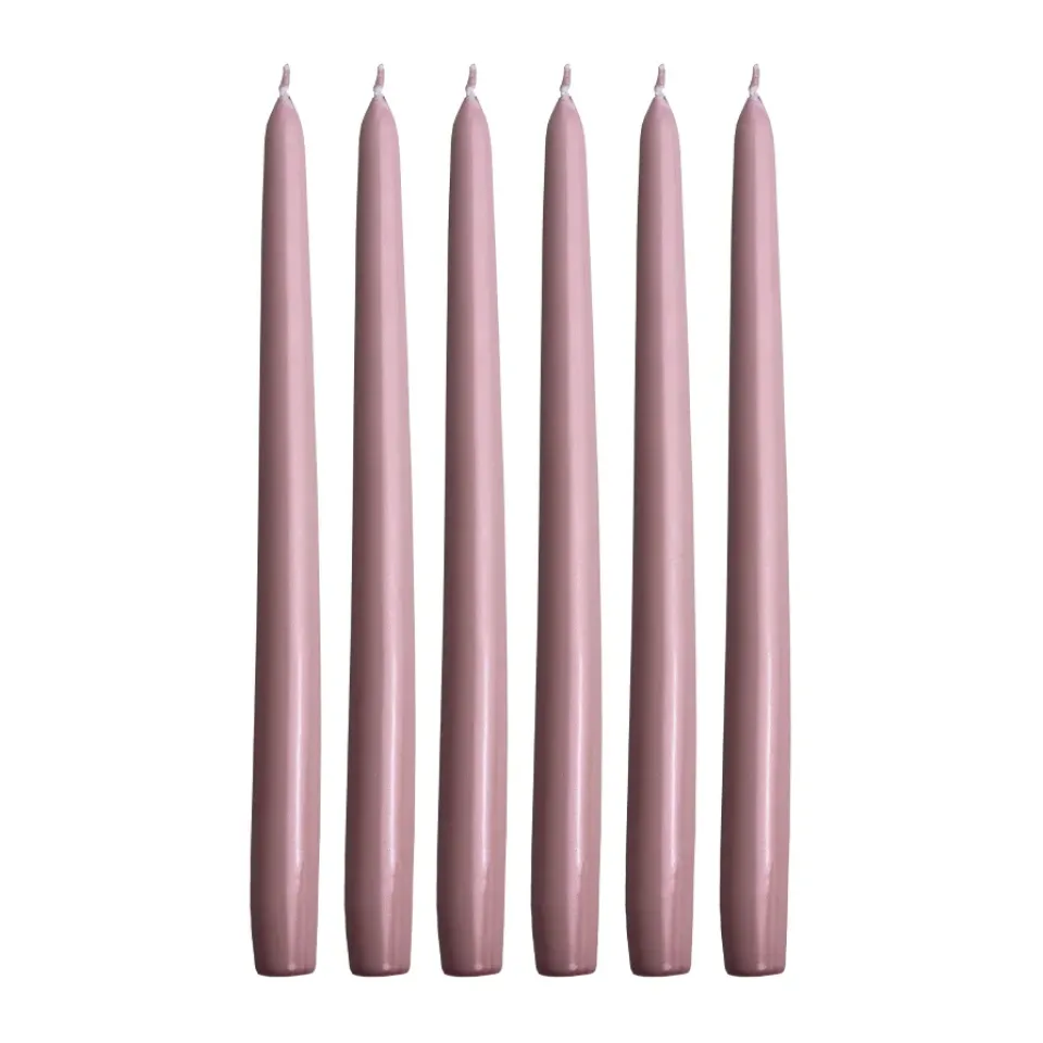 Online Hilke Collection 6 Velas Herrgårdsljus 30 cm, metalizado Rosa