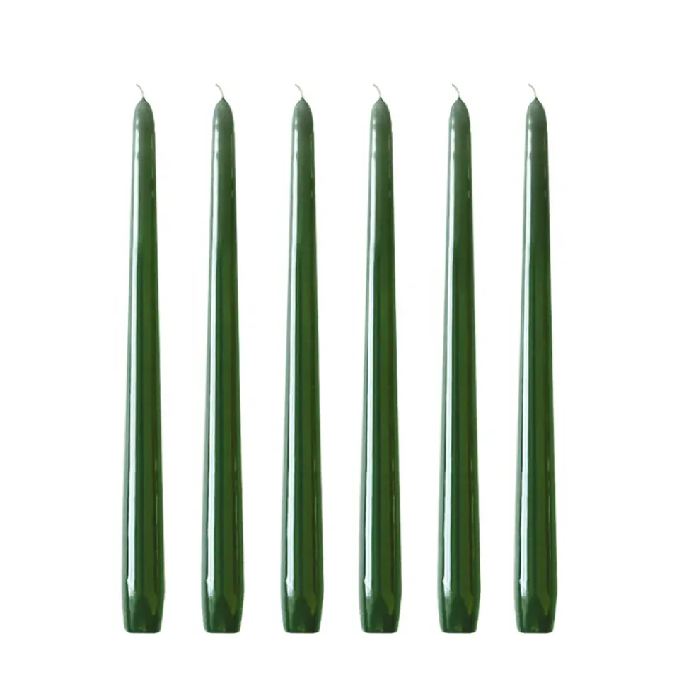 Best Hilke Collection 6 Velas Herrgårdsljus 30 cm, oscuro Verde