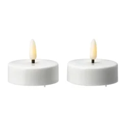 Online Scandi Essentials 2 Velas LED Bright Ø5,8 cm, White Blanco