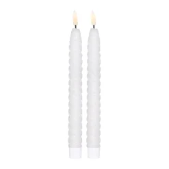 Sale Scandi Essentials 2 Velas LED Twisted 25 cm, Blanco
