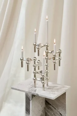 Discount STOFF 12 velas Nagel, Linen grey Gris